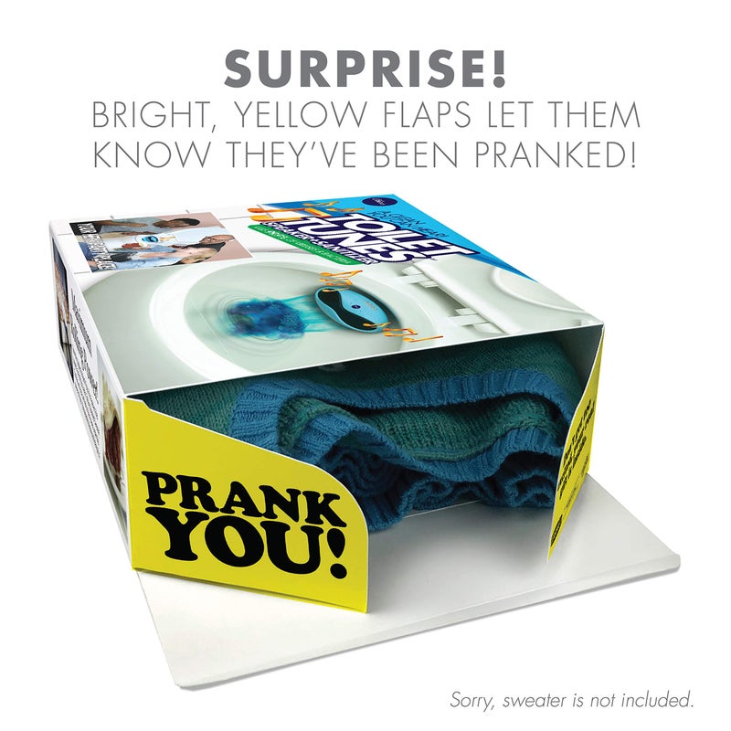 Prank Pack Prank-O Toilet Tunes â€“ Funniest Prank Gift Box | Hilarious Empty Gag Gift for White Elephant & Christmas 2025 | Funny Gift Box for Coworkers, Friends & Men Who Have Everything, As Seen on Shark Tank - Image 2